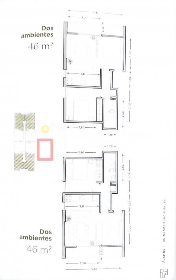 A la venta en pozo - Departamentos centricos monoambientes y un dormitorio - Torre Alamos XI - DonBosco 331, Santa Rosa, La Pampa