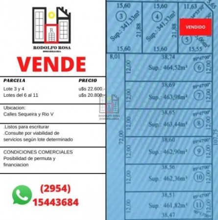 Terrenos disponibles en Barrio Los Fresnos, Santa Rosa, La Pampa