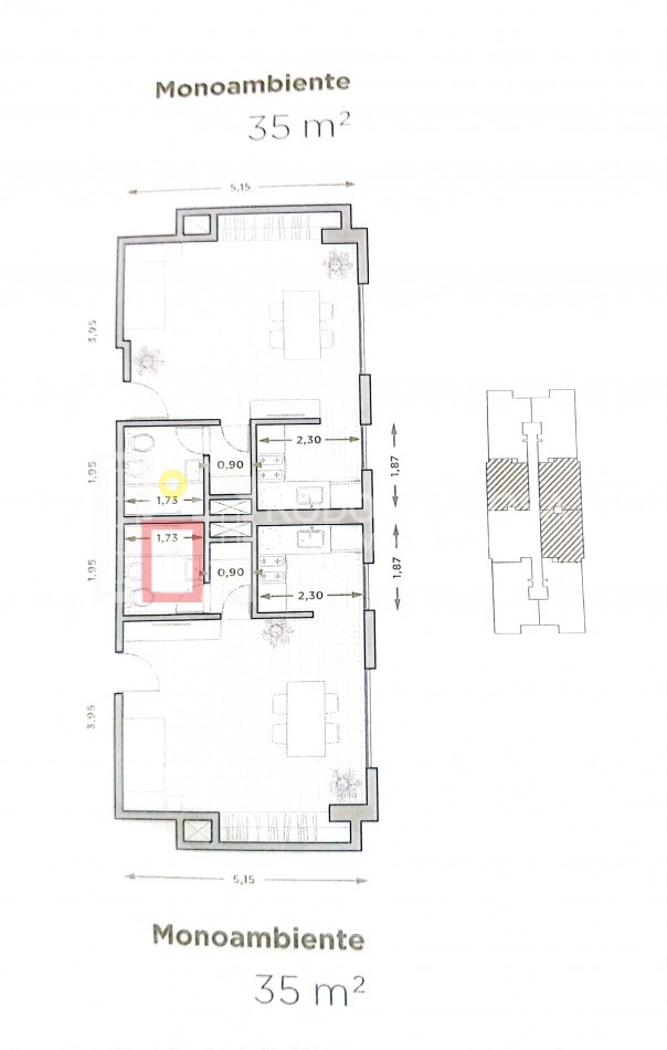 A la venta en pozo - Departamentos centricos monoambientes y un dormitorio - Torre Alamos XI - DonBosco 331, Santa Rosa, La Pampa