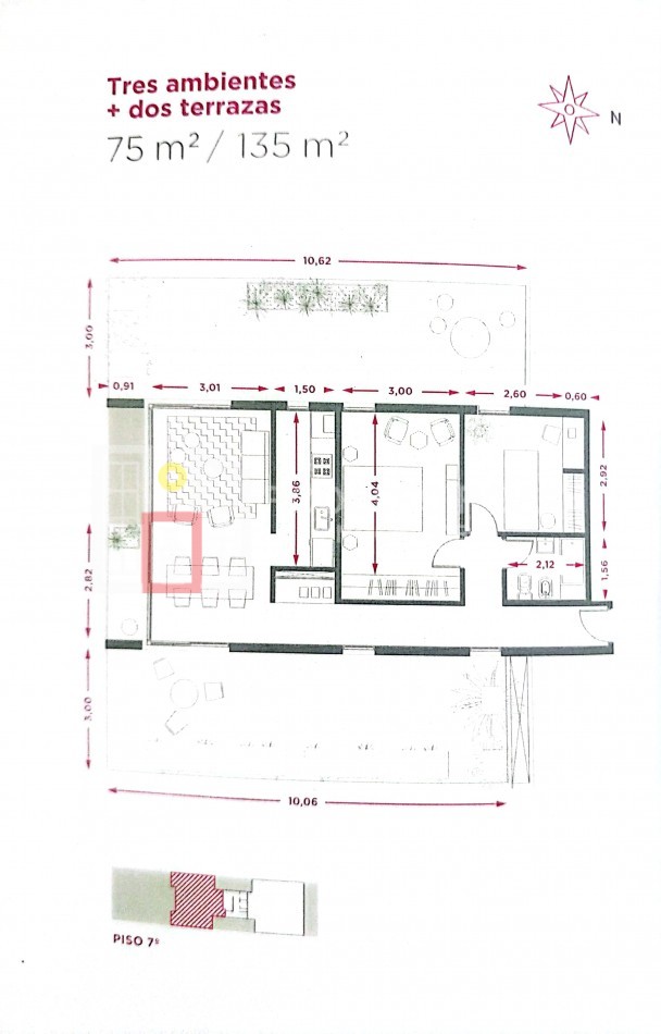 A la venta - Departamentos de tres y cuatro ambientes en pozo - Edificio Lola, Santa Rosa, La Pampa