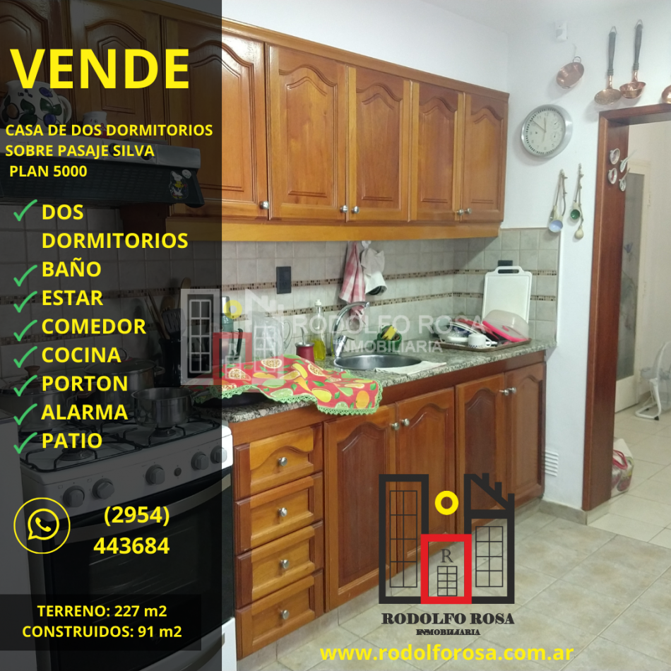 A LA VENTA - HERMOSA CASA DE DOS DORMITORIOS EN PLAN 5000, SANTA ROSA, LA PAMPA