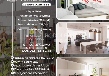A la venta - Departamentos de tres y cuatro ambientes en pozo - Edificio Lola, Santa Rosa, La Pampa
